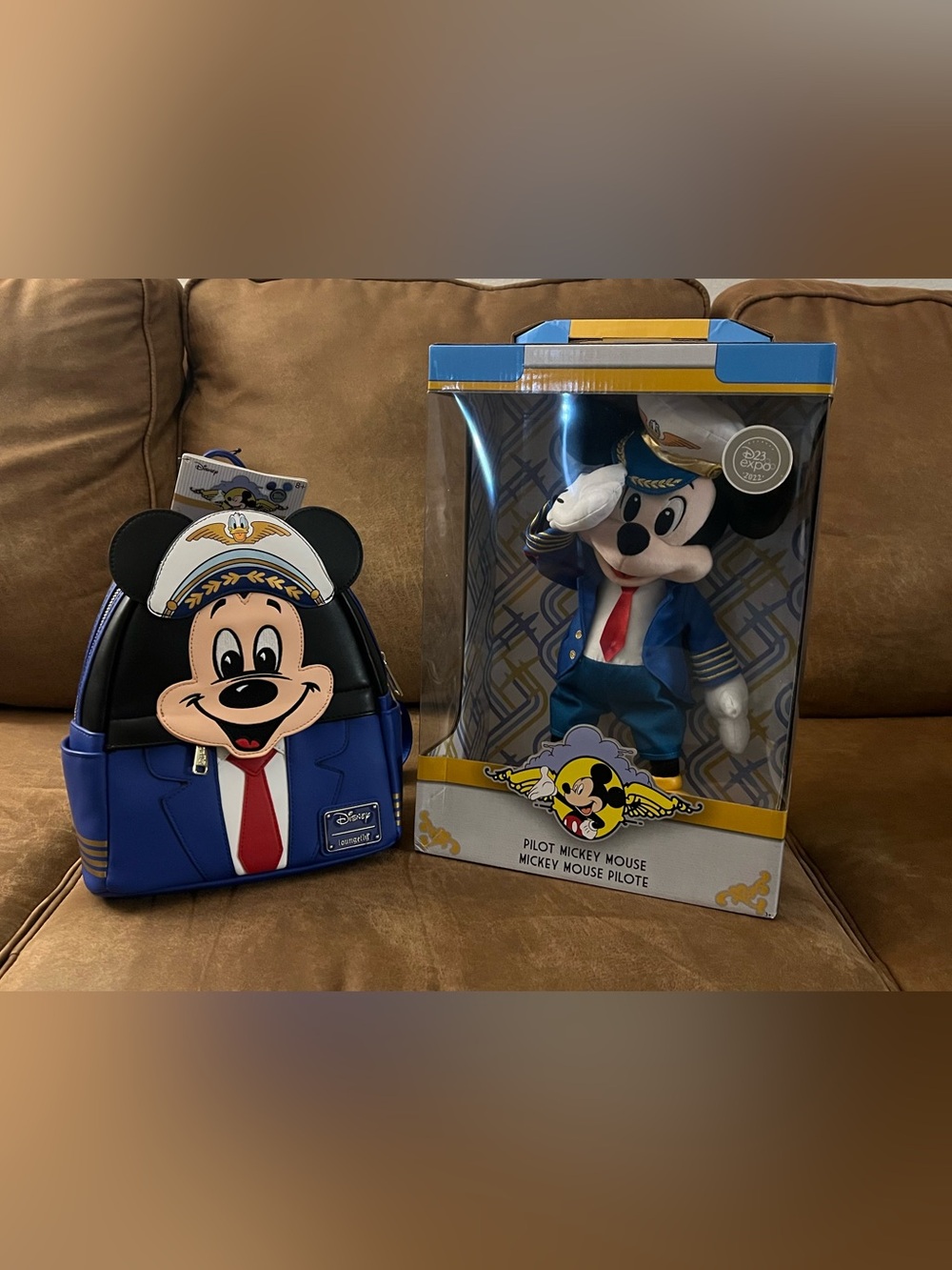 Loungefly Disney Mickey Mouse One : Walt’s Plane - Pilot Mickey Mouse & Plush